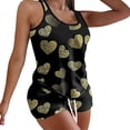 thumbnail image 1 of RKSTN Ensembles de Pyjama pour Femmes 2 Pcs Ensemble Imprimé Saint-Valentin Taille Élastique Shorts Pyjamas Doux Confortables, 1 of 5