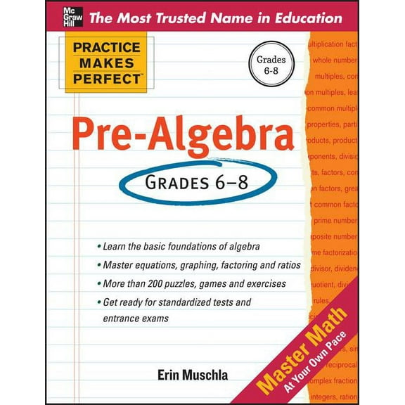 Practice Makes Perfect Practice Makes Perfect Pre-Algebra, (Paperback)