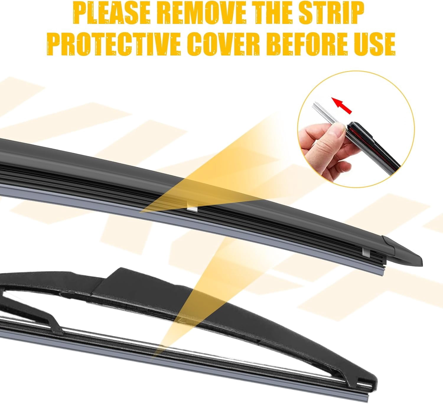 MIKKUPPA 28"+28"+11" Windshield Wiper Blades Replacement for 2013-2019 Ford Escape, Front & Rear Durable Stable Quiet All Season Wiper Blades Set (Pack of 3)