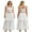 White, variant on Baby Sweetie Women's 2 Piece Summer Outfits Scoop Neck Tank Tops with Tiered Vacation A-line Skirt Set Party Dress