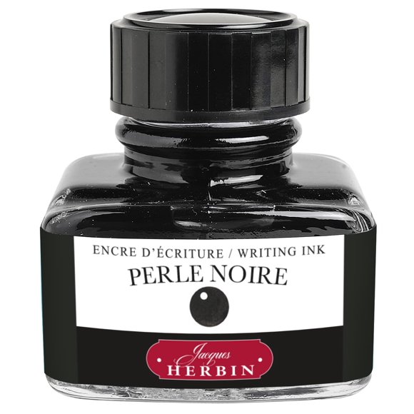 J. Herbin Fountain Pen Ink - 30 Ml Bottled - Perle Noire