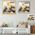 thumbnail image 4 of Designart "Symphony of Yellow and Black Landscape III" Landscapes Wall Art - Modern Yellow Abstract Landscapes Living Room Canvas Art, 4 of 6