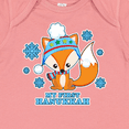 thumbnail image 4 of Inktastic My First Hanukkah with Fox and Snowflakes Boys or Girls Baby Bodysuit, 4 of 5