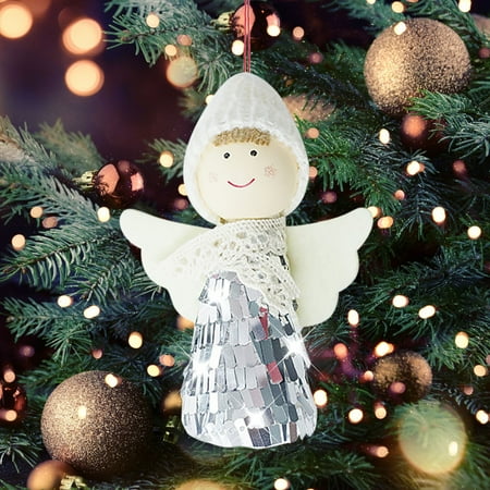 

4 Pack Angel Hanging Doll Christmas Tree Pendan Angel Doll Pendant Door Wall Decor House Decorations Holiday Party Garden