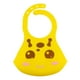 thumbnail image 4 of Babero de silicona suave y cómodo para bebés y niños pequeños. Babero amarillo con botón., 4 of 5