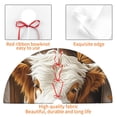 thumbnail image 4 of Lsque Rustic Cow Butterflies Champagne Print Christmas Tree Skirt, Tree Skirt with Ties or Velcro, Perfect for Holiday Decorations, Halloween, and New Year-36", 4 of 7