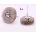 thumbnail image 1 of Cabeza de flor de seda transparente, muebles de caoba pulidos, tallado en madera, cepillo de pulido de seda transparente, 6 uds.-320 #, 1 of 5