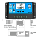 thumbnail image 4 of Controlador De Carga Solar  Bloosom 12v/24v 30a Pwm Negro con  Azul, 4 of 4