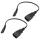 thumbnail image 1 of Cable De Alimentación, Macho A Hembra, Impermeable, Resistente Al Calor, Cable Adaptador De Corriente IEC320 C14 A IEC320 C7 30 Cm Integrado Para Computadora Portátil, 1 of 7