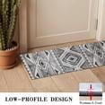 thumbnail image 3 of White Geometric Diamond Striped Pattern Door Rugs,Washable Non Slip Door Mats Indoor,Decorative Door Mats,Entry Mat Indoor for Entrance,Bedroom,Kitchen,Bathroom,16"x47", 3 of 6