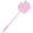 pink, variant on Manual Plastic Fly Swatter with 18.7 Inch Long Handle and Hand Shape Mesh Design Flexible Lightweight Pest Control Tool for Indoor Kitchen and Home Use 1 Piece Pack
