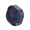thumbnail image 3 of Ventilador de refrigeración de escritorio Tablero de mesa con alimentación por USB de bajo ruido 3 engranajes Mini ventilador eléctrico para el hotel de oficina en casa, azul Vogacara HA5879-01B, 3 of 6