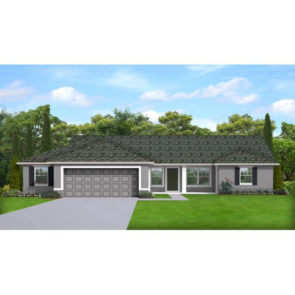 556-1513: Traditional Country 3 Bed, 2 Bath Luxury Home Plan, 1513 Sq Ft: Full Blueprints with License to Build by Home Plan Marketplace - Lesuto