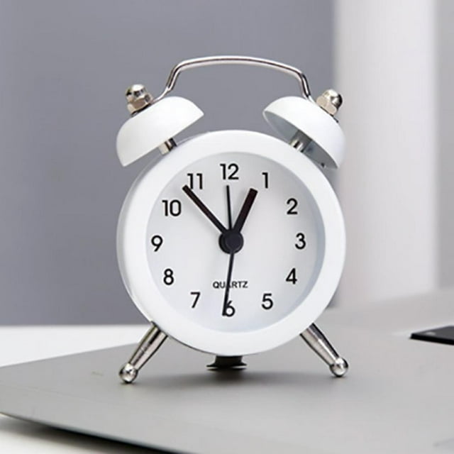 MOOSUP Loud Alarm for Deep Sleepers 3'' Twin Bell Alarm Clock with