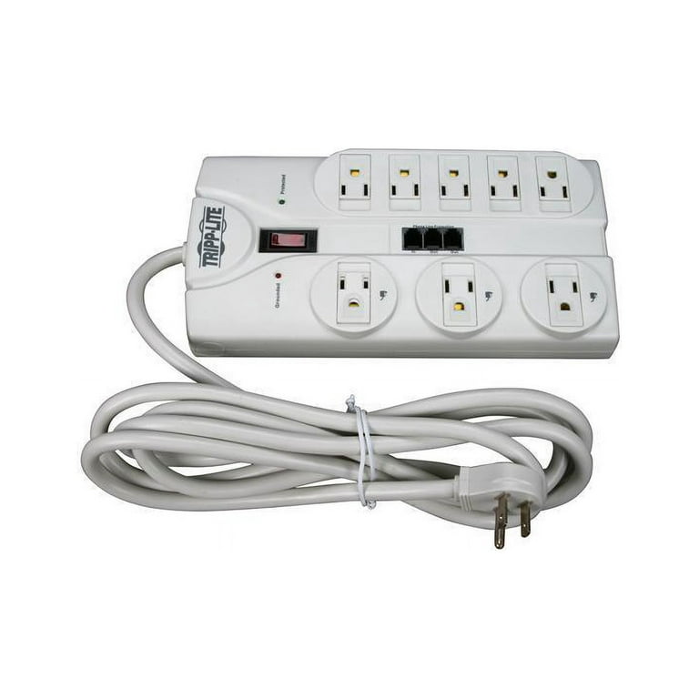 Tripp Lite 8 Outlet Surge Protector, 8' Cord, 2160 Joules (TLP808TEL)