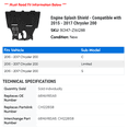 thumbnail image 2 of Engine Splash Shield - Compatible with 2015 - 2017 Chrysler 200 2016, 2 of 2