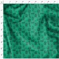 thumbnail image 4 of Soimoi Green Silk Fabric Explore The World Text Printed Fabric 1 Yard 42 Inch Wide, 4 of 5