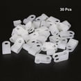 thumbnail image 2 of Unique Bargains 30pcs Nylon R-type Cable Clamp Organizer Cord Clips for Wire Management 5.3mm, 2 of 3