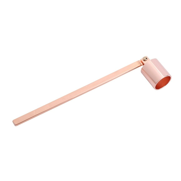 Dekaim Couvercle de Bougie, Outil à Main de Couverture de Tondeuse à mèche en Forme de Tube Droit en Acier Inoxydable à la Mode(Or Rose)