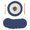 Navy Blue, variant on Navy Blue Anchor Round 15 Inch Placemats Set of 6, Nautical Coastal Summer Ocean Ship HeatResistant Non Slip Place Mats for Dining Table, Wipeable Braided Kitchen Table Mats for Housewarming
