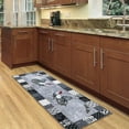 thumbnail image 6 of Ottomanson Non-Slip Rubberback Rooster 2x5 Kitchen Runner Rug, 20" x 59", Gray, 6 of 9