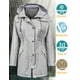 thumbnail image 2 of Gabardina impermeable LOMON con capucha larga para mujer, gris, XL, 2 of 6