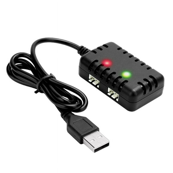 2S 7.4V 2-In-1 Charger with XH-3P Connector Plug for AX24 SCX24 UTB18 RC Cars & Trucks,7.4V Lithium Batteries