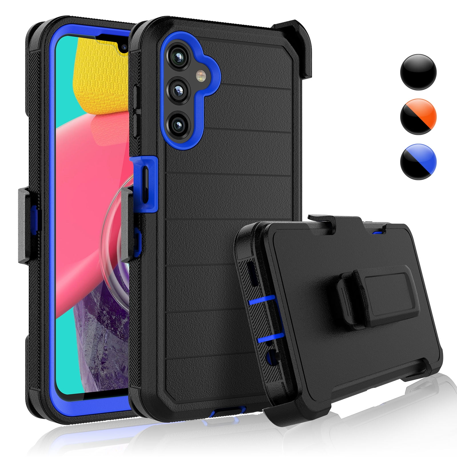 WEHOTEDA for Galaxy A14 5G Case,Necklace Lanyard Case with  Kickstand,Upgraded Wrist Strap Band Protective Phone Case Bumper Detachable  Anti-Lost