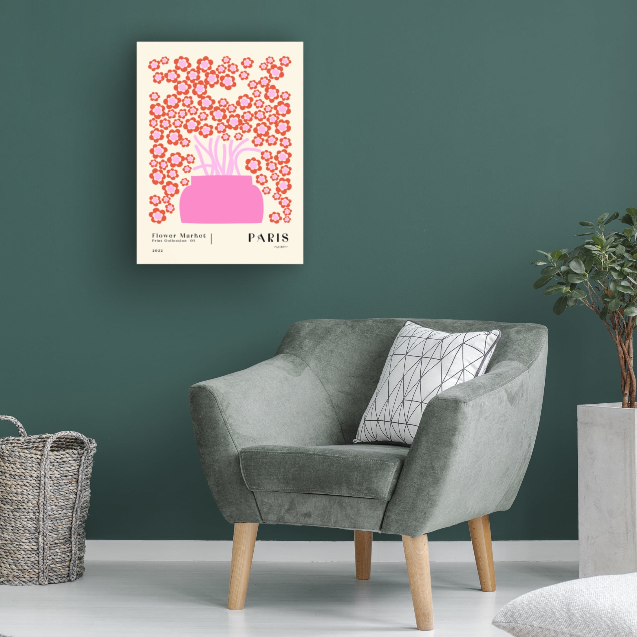 Trademark Fine Art NKTN Flower Market Paris Canvas Wall Art