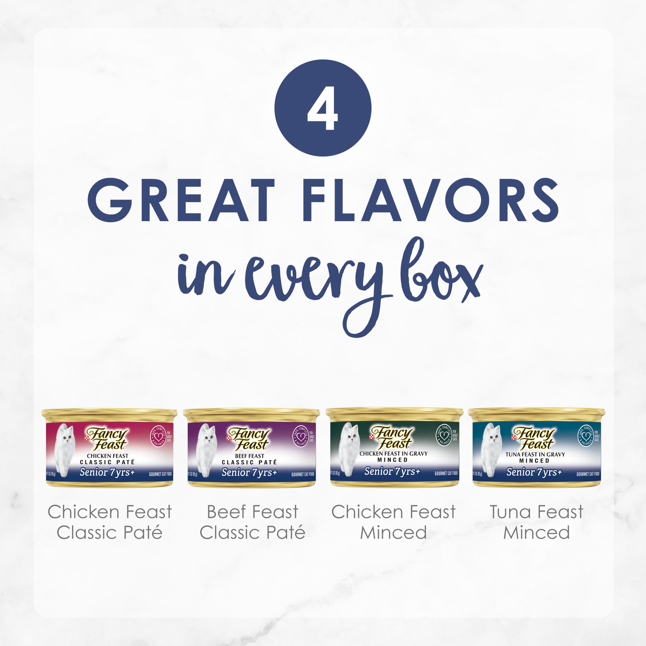 Fancy Feast Senior 7+ Chicken, Beef & Tuna Variety Pack photo 4