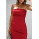 thumbnail image 5 of Vestido PRETTYGARDEN Maxi Strapless Rojo XL, 5 of 8