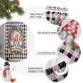 thumbnail image 6 of Pink Christmas Shower Curtain, Xmas Winter Gnomes Black Buffalo Plaid Waterproof Fabric Shower Curtains with 12 Hooks, Bathroom Curtain Set for Bathroom Accessories Decor, 72 x 84 Inches, 6 of 9