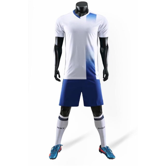 Hombres y mujeres New Outlet Football Jersey Suit Absorbente de sudor y transpirable Jersey Training Suit Adult Children's Soccer Jersey-COLOR2-XL BmatwkZeng Bmatwk Jersey