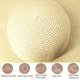 thumbnail image 3 of Oversized Beach Straw Hat for Women, Fashion Large Wide Brim Visor Hats Handmade Roll Up Floppy Sun Hat for Summer Beach Cap, 3 of 5