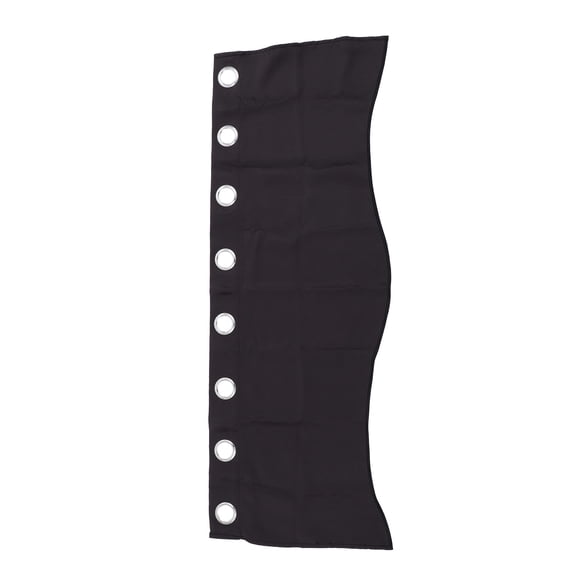 Luxshiny Black Short Lightproof Valance Window Curtain Easy Pulling and Installation