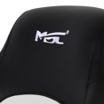 thumbnail image 5 of MSC Captain Seat, Sports Seats, Bucket Seats, with Flip up Bolster, Black/White, 5 of 5