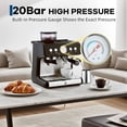 thumbnail image 3 of EastVita Stainless Steel Espresso Machine With Grinder And 20 Bar Pressure 2.8 Litre Removable Water Tank Latte/Cappuccino Milk Frother And Steam Wand, 3 of 7