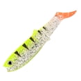 80mm Spanish Divine Bait Style T-Tail Simulation Lure, Segmented Soft ...