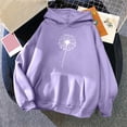 thumbnail image 2 of Hooded Sweatshirts for Women Print Casual Winter Hoodie Pullover Long Sleeved Comfortable Sweatshirt With Pockets, 2 of 3