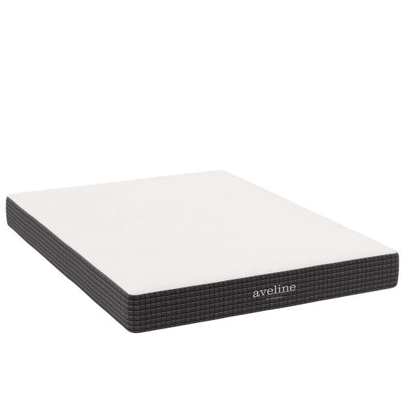 Ergode 8" Queen Mattress - Gel-Infused Memory Foam, Pressure Relief, Motion Isolation, CertiPUR-US Certified, Diamond Patterned Cover