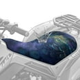 thumbnail image 4 of Uorisanigo ATV Seat Cover Waterproof Blue Mushroom Print Dirt Bike Seat Cushion Cover Proof Outdoor UV Protection for 2014-2020 Polaris Sportsman 400 500 850 1000, 4 of 7