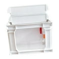 thumbnail image 3 of DOLITY Turtle Tank Convenient Sturdy Tank Turtle Habitat for Small Pets Turtle white m, 3 of 9