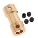 thumbnail image 1 of Conector de motor de acoplamiento rígido, acoplador de eje flexible de latón de 5x4 mm a 4 mm 5 piezas, 1 of 8
