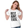 thumbnail image 4 of Best Aunt Ever Cute Favorite Auntie Womens Fitted Plus Size Graphic Tee Brisco Brands 2X, 4 of 5