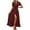 Wine Red, variant on PRETTYGARDEN Women's Summer Maxi Dress Casual Wrap Floral Boho Short Sleeve V Neck Split Ruffle Beach Long Dresses