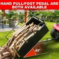 thumbnail image 5 of Utility Trailer, 750 lbs Duty ATV Trailer Steel Dump Cart with Removable Sides Hand-Pull Or Foot Pedal Dumping for Atvs, Utvs, Lawn Mowers, 5 of 7