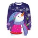 thumbnail image 5 of Sudaderas Navideñas de Cuello Redondo Para Mujer, Sudaderas Con Capucha de Manga Larga, Estampado Informal, Tops Holgados Con Cordón Y Bolsillos Odeerbi ODB193064, 5 of 6
