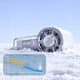 thumbnail image 1 of Ventilador, Ventilador de techo, Ventilador de escritorio, Ventilador portátil Palm Alta velocidad Compresión de hielo Pantalla digital 199 velocidades Clip multiescenario Mini USB Carga Ventilador pe, 1 of 5