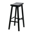 thumbnail image 3 of PJ Wood Classic Saddle-Seat 29" Kitchen Counter Stools, Black (8 Pack), 3 of 12