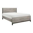 thumbnail image 2 of Zephyr 4 Pc Queen Size Bedroom Set, Light Gray, Brown, Modern Style, 2 of 3